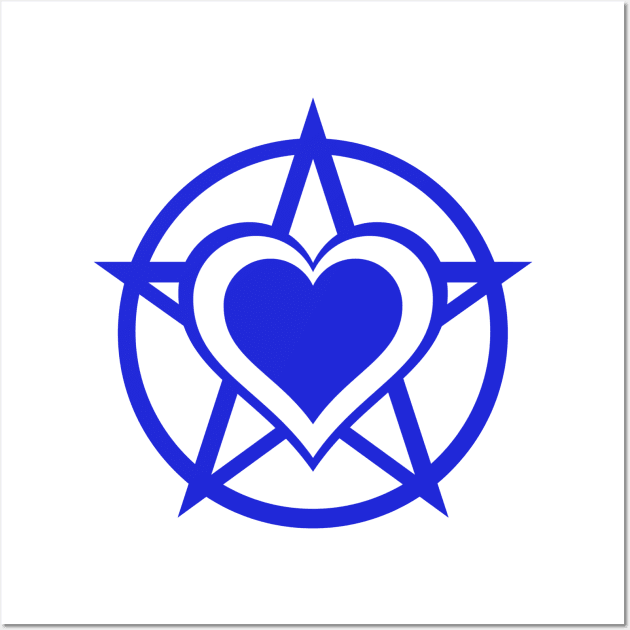 Blue Pagan Heart Cheeky Witch® Wall Art by Cheeky Witch